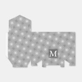 Ballotins Monogramme gris cercles motif (Déplié)