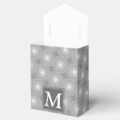 Ballotins Monogramme gris cercles motif (Ouvert)