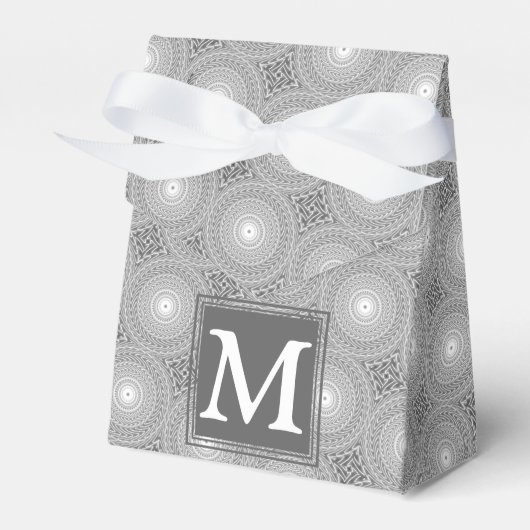 Ballotins Monogramme gris cercles motif (Verso)