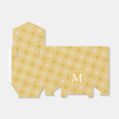 Ballotins Monogramme jaune cercles motif (Déplié)