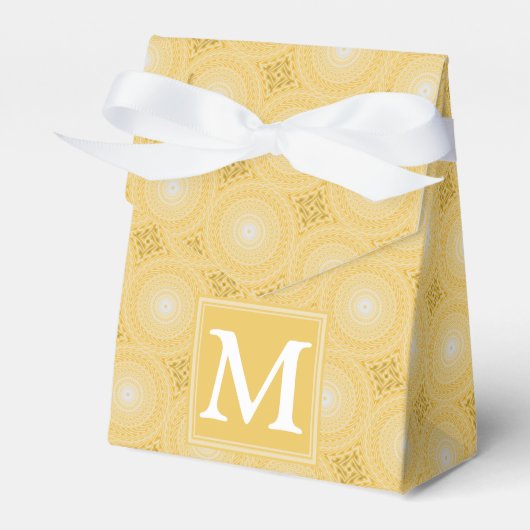 Ballotins Monogramme jaune cercles motif (Verso)
