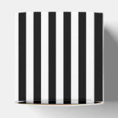 Ballotins Monogramme Mariage Art déco noir, or et blanc (Haut)