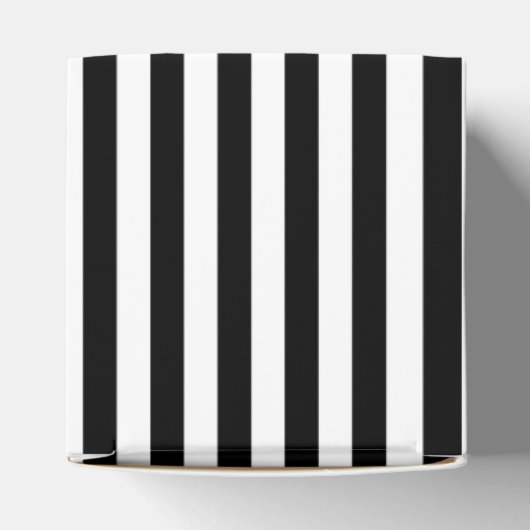 Ballotins Monogramme Mariage Art déco noir, or et blanc (Haut)