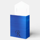 Ballotins Monogramme métallique Royal Blue Curly Noir (Ouvert)