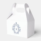 Ballotins Monogramme minimal bleu marine (Verso)