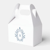 Ballotins Monogramme minimal sarcelle foncée (Verso)