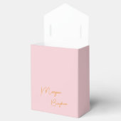 Ballotins Monogramme minimaliste rose script (Ouvert)