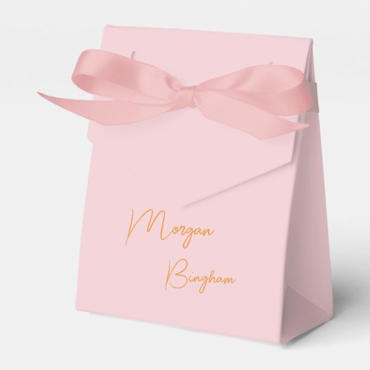 Ballotins Monogramme minimaliste rose script (Verso)