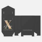 Ballotins Monogramme Moderne Initiale X & Nom Personnalisé (Déplié)