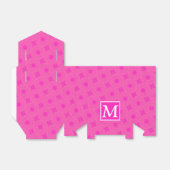 Ballotins Monogramme motif rose chaud cercles (Déplié)