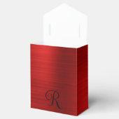 Ballotins Monogramme noir bouclé rouge métallique (Ouvert)