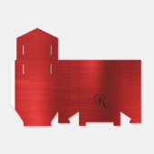 Ballotins Monogramme noir bouclé rouge métallique (Déplié)