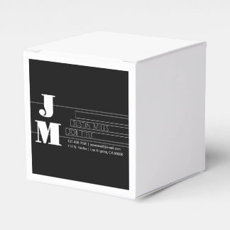 Ballotins Monogramme noir et blanc rétro-modern personnalisa