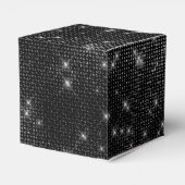 Ballotins Monogramme noir et blanc Shimmer - Ajouter votre n (Arrière)