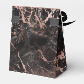 Ballotins Monogramme or Rose en marbre noir (Arrière)