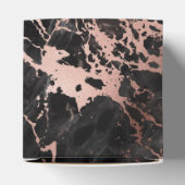 Ballotins Monogramme or Rose en marbre noir (Haut)