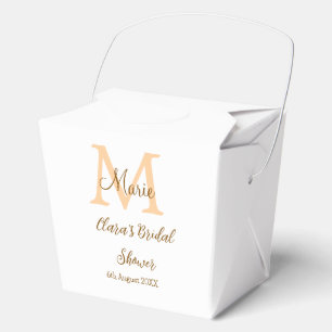 Ballotins monogramme orange simple moderne pour enterrement 