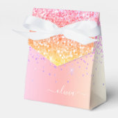 Ballotins Monogramme Pailleté Rose Doré Violet Arc-en-ciel P (Verso)