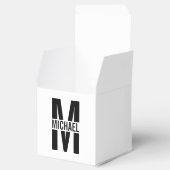 Ballotins Monogramme personnalisé et Ballotin de nom (Ouvert)