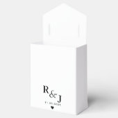 Ballotins Monogramme personnalisé Mariage d'élégance moderne (Ouvert)