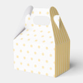 Ballotins Monogramme Polka Jaune Pots Rayures Gable Faveur B (Arrière)