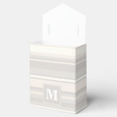 Ballotins Monogramme rayures beiges (Ouvert)