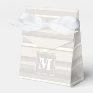 Ballotins Monogramme rayures beiges