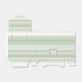 Ballotins Monogramme rayures vert pâle (Déplié)