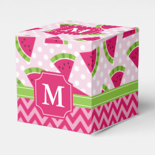 Ballotins Monogramme rose mignon de Chevron de pois de
