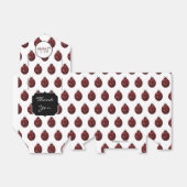 Ballotins Monogramme rouge foncé coccinelle faux parties sci (Déplié)