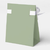 Ballotins Monogramme Sage Green Mariage Faveur Box (Arrière)