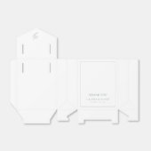 Ballotins Monogramme Sage Green Merci de mariage élégant (Déplié)