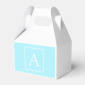 Ballotins Monogramme simple bleu ciel (Arrière)