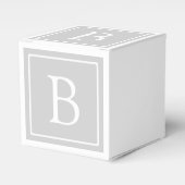 Ballotins Monogramme simple gris clair (Verso)