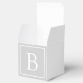 Ballotins Monogramme simple gris clair (Ouvert)