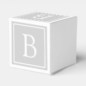 Ballotins Monogramme simple gris clair (Arrière)