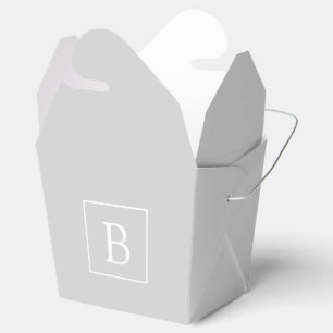 Ballotins Monogramme simple gris clair
