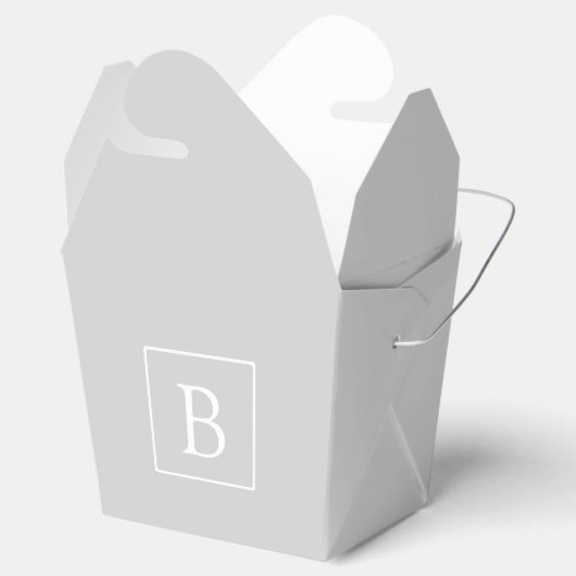 Ballotins Monogramme simple gris clair (Ouvert)