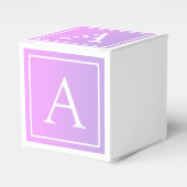 Ballotins Monogramme simple | Ombre subtil rose/violet (Verso)