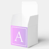 Ballotins Monogramme simple | Ombre subtil rose/violet (Ouvert)