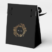 Ballotins Monogramme traditionnel Noir Crest Mariage classiq (Arrière)