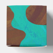Ballotins Monogramme Vache Impression Brown et Turquoise (Haut)