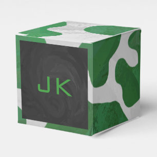 Ballotins Monogramme vert et blanc de vache