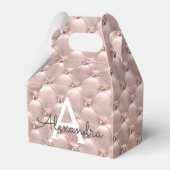 Ballotins Monogramme Vintage Élégant Rose Rose (Verso)