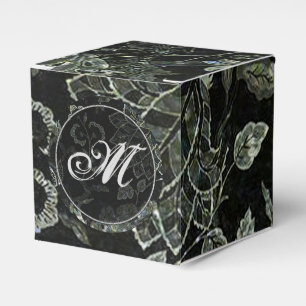 Ballotins Monogramme Vintage Floral Cube Ballotin