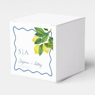 Ballotins Monogrammes Citrus citron, Mariage frontalier de l