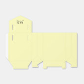 Ballotins monogrammes simples Jaune clair (Déplié)