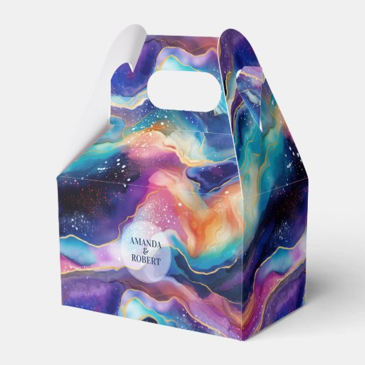 Ballotins Monographie de parties scintillant d'agate arc-en- (Arrière)