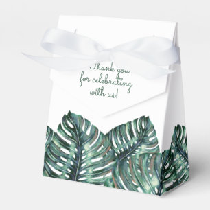 Ballotins Monstera Tropical Palm Beach Mariage Rétro