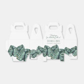 Ballotins Monstera Tropical Palm Retro Mod Beach Mariage Fav (Déplié)